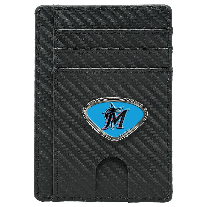 Men's Black Miami Marlins RFID Wallet