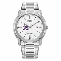 Men's Citizen Watch Silver Sewanee Tigers Eco-Drive Dial Stainless Steel Watch