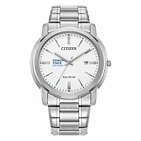 Men's Citizen Watch Silver Sonoma State Seawolves Eco-Drive Dial Stainless Steel Watch
