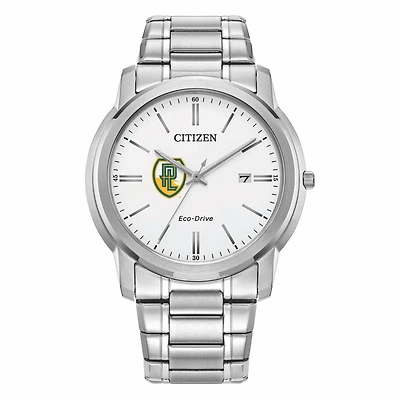 Men's Citizen Watch Silver Point Loma Sea Lions Eco-Drive White Dial Stainless Steel Watch