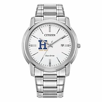 Men's Citizen Watch Silver Hamilton Continentals Eco-Drive Dial Stainless Steel Watch