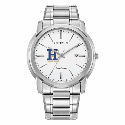 Men's Citizen Watch Silver Hamilton Continentals Eco-Drive Dial Stainless Steel Watch