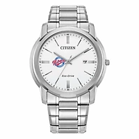 Men's Citizen Watch Silver Florida Southern Mocs Eco-Drive White Dial Stainless Steel Watch