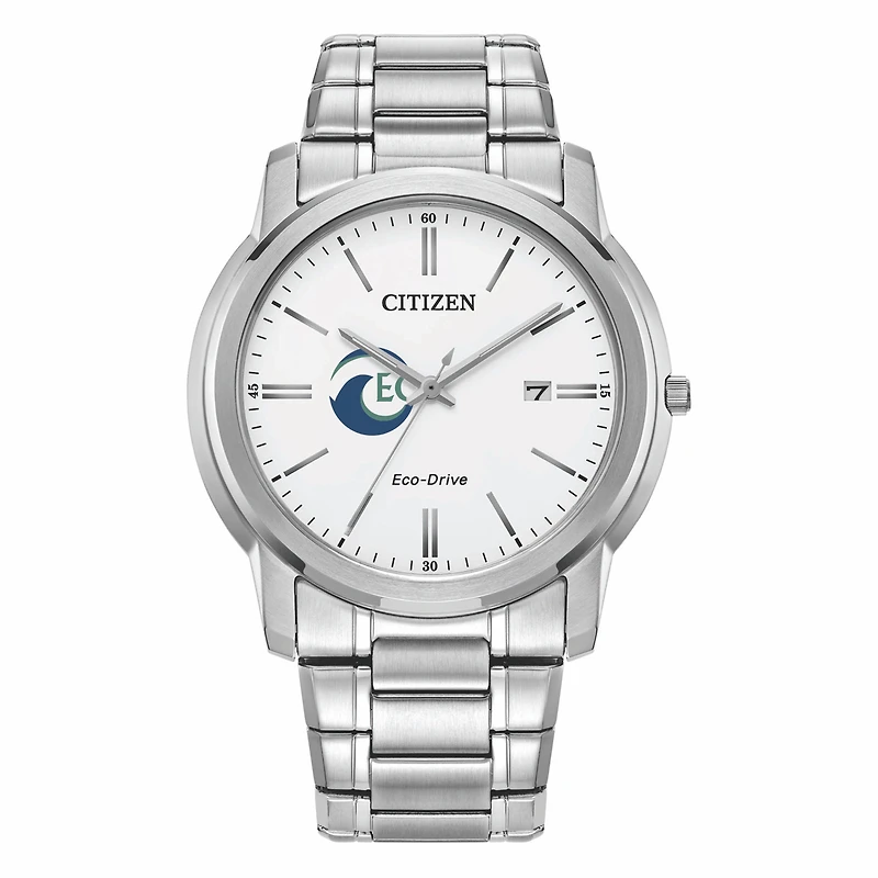 Men's Citizen Watch Silver Eckerd Tritons Eco-Drive Dial Stainless Steel Watch