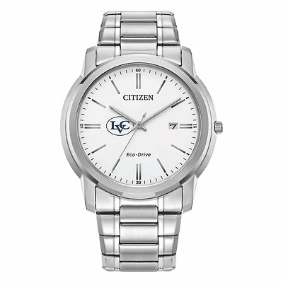 Men's Citizen Watch Silver Lebanon Valley College Eco-Drive Dial Stainless Steel Watch