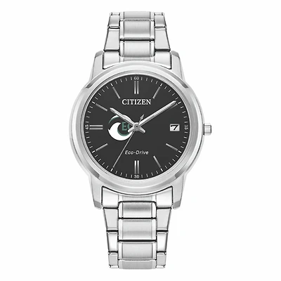 Women's Citizen Watch Silver Eckerd Tritons Eco-Drive Black Dial Stainless Steel Watch