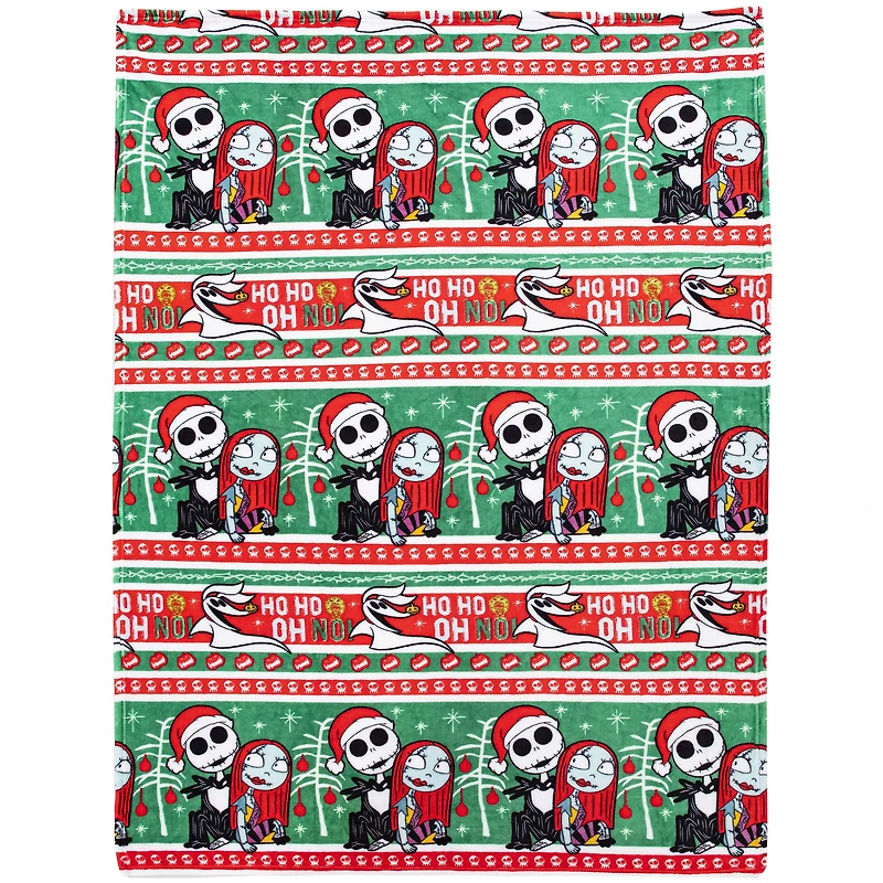 The Northwest Group The Nightmare Before Christmas 50" x 70" Holiday Silk Touch Throw Blanket