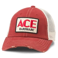 Men's American Needle Red/Natural Ace Hardware Orville Adjustable Hat