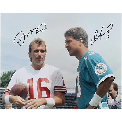 Dan Marino Miami Dolphins & Joe Montana San Francisco 49ers Autographed 16" x 20" Photograph