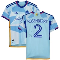 Keegan Rosenberry Colorado Rapids Autographed Match-Used #2 Blue Jersey from the 2023 MLS Season