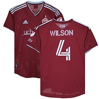 Danny Wilson Colorado Rapids Autographed Match-Used #4 Maroon Jersey from the 2023 MLS Season