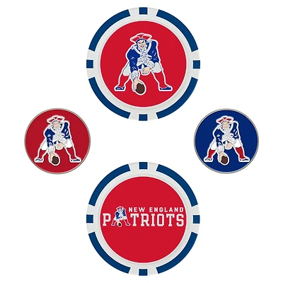 WinCraft New England Patriots 4-Pack Ball Markers Set