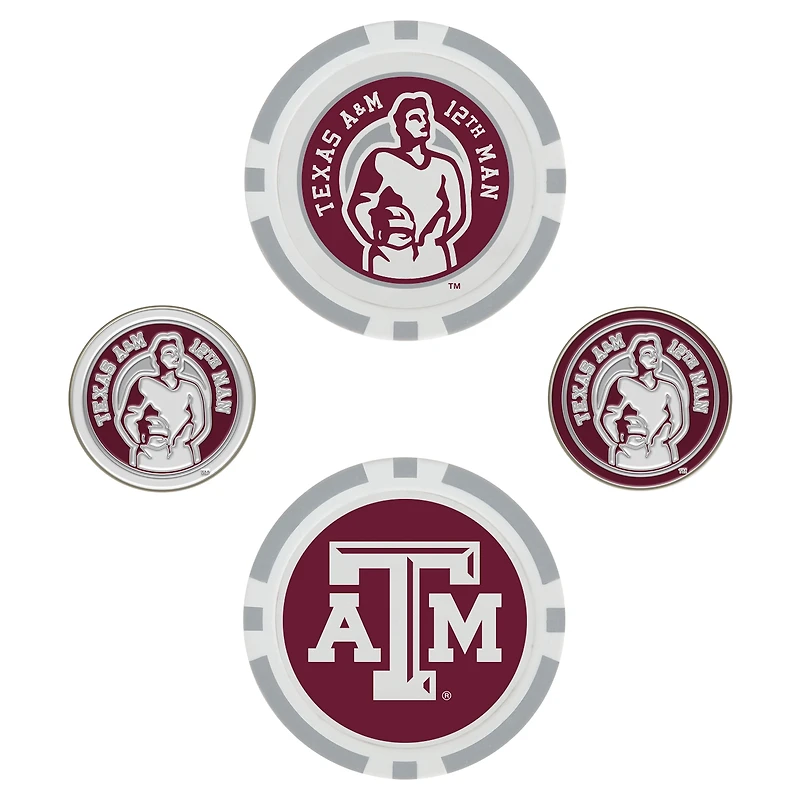 WinCraft Texas A&M Aggies 4-Pack Ball Markers Set