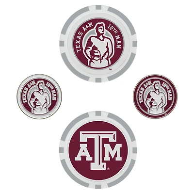 WinCraft Texas A&M Aggies 4-Pack Ball Markers Set