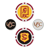 WinCraft USC Trojans 4-Pack Ball Markers Set