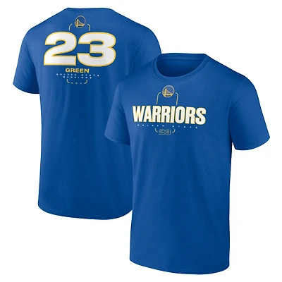 Men's Draymond Green Royal Golden State Warriors Behind The Back Name & Number T-Shirt