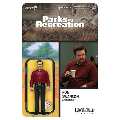 Super7 Ron Swanson  Parks and Recreation ReAction Figure - Wave 1