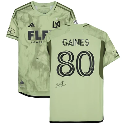 Julian Gaines LAFC Autographed Match-Used #80 Jersey from the 2023 MLS Season