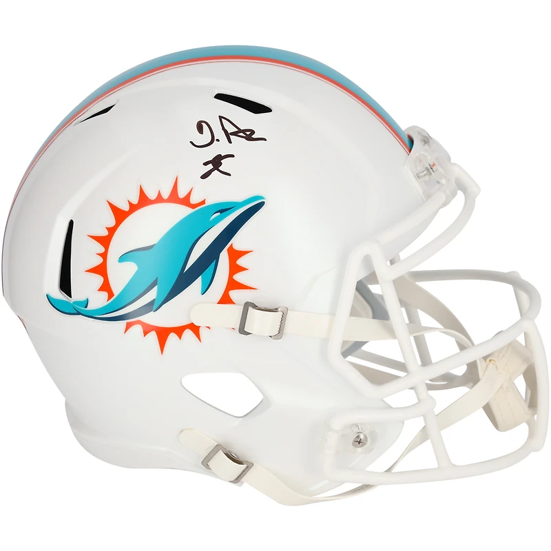 De’Von Achane Miami Dolphins Autographed Riddell Speed Replica Helmet