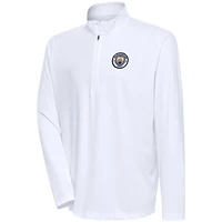 Men's White Manchester City Statement Quarter-Zip Pullover