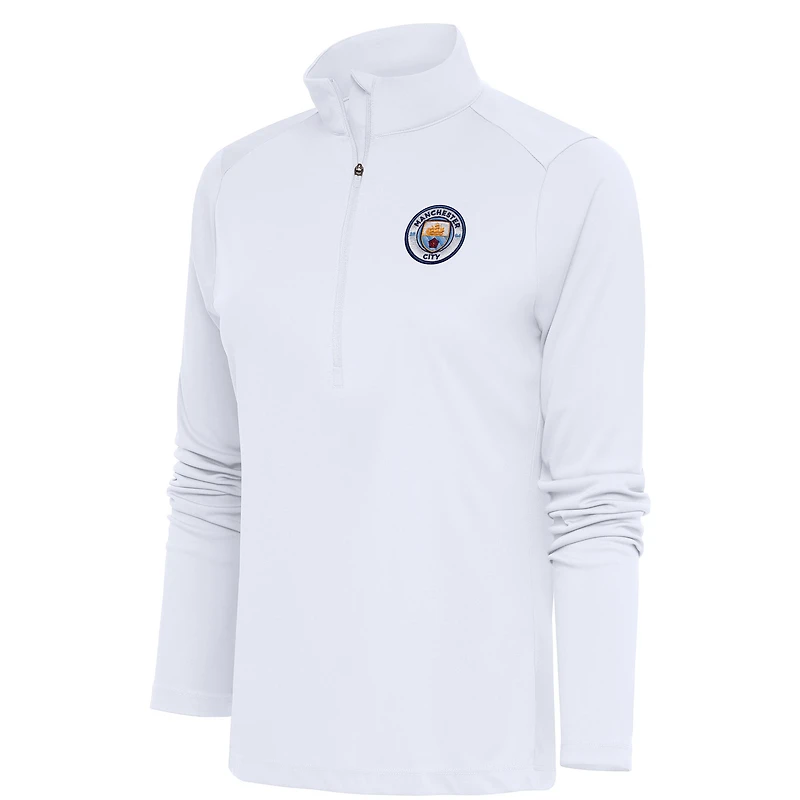 Women's White Manchester City Statement Half-Zip Pullover Top