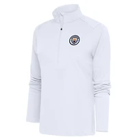 Women's White Manchester City Statement Half-Zip Pullover Top