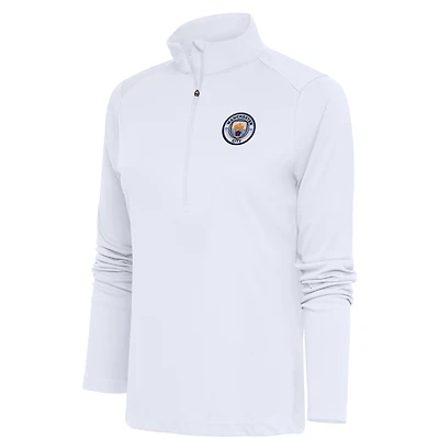 Women's White Manchester City Statement Half-Zip Pullover Top