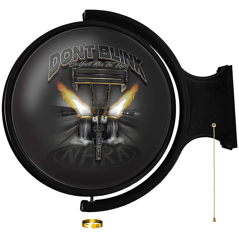 NHRA Don't Blink or You'll Miss the Race 21'' x 23'' Rotating Lighted Wall Sign