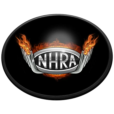 NHRA Header Pipes 18'' x 14'' Slimline Illuminated Oval Wall Sign
