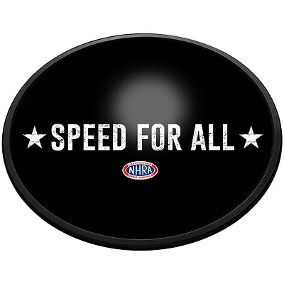 NHRA Speed For All 18'' x 14'' Slimline Illuminated Oval Wall Sign