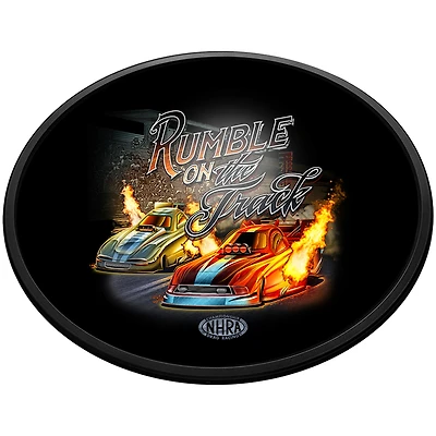 NHRA Rumble on the Track 18'' x 14'' Slimline Illuminated Oval Wall Sign