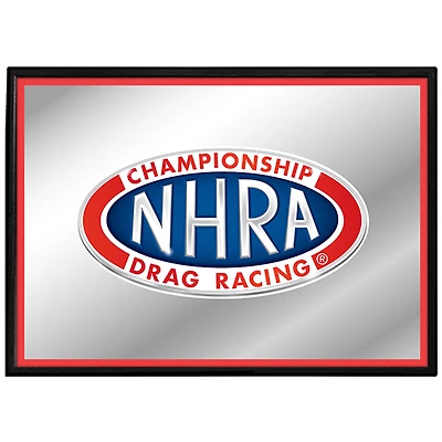 NHRA Championship Drag Racing 27" x 19" Framed Mirrored Wall Sign