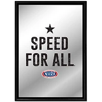 NHRA Speed For All 19" x 27" Framed Mirrored Wall Sign