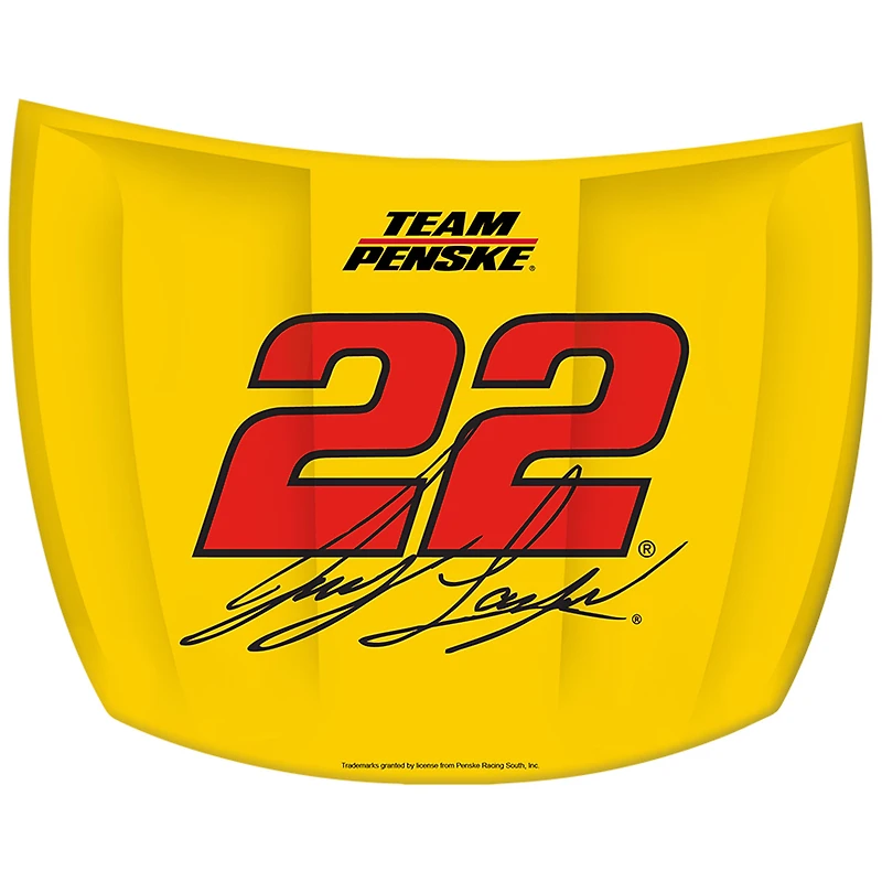 Joey Logano Signature Design 58" x 43" Car Hood Wall Sign