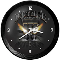 NHRA Don't Blink or You'll Miss the Race 15" Ribbed Frame Wall Clock