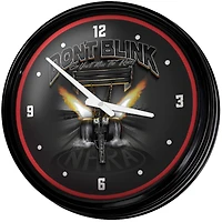 NHRA Don't Blink or You'll Miss the Race 18.75" Retro Lighted Wall Clock
