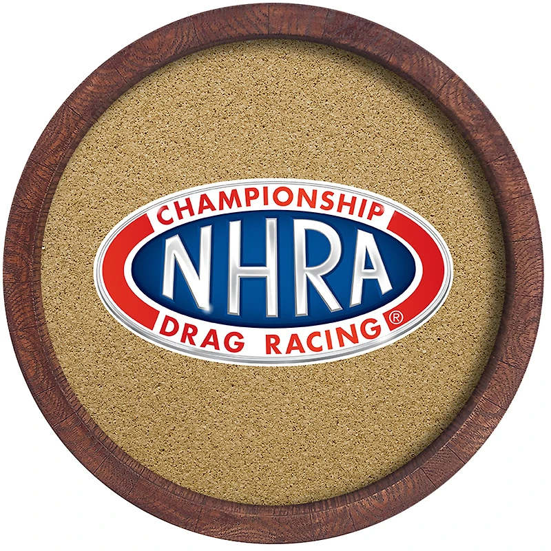 NHRA Championship Drag Racing 20.5" Barrel Top Cork Note Board