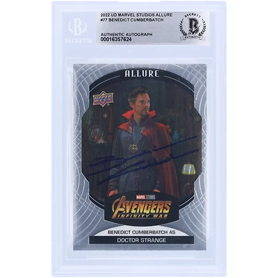 Benedict Cumberbatch Autographed 2022 Upper Deck Marvel Studios Allure #77 BAS Authenticated Card