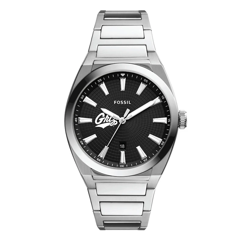 Men's Fossil Montana Grizzlies Everett Stainless Steel Watch