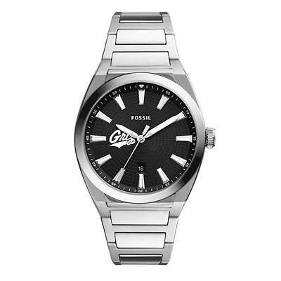 Men's Fossil Montana Grizzlies Everett Stainless Steel Watch