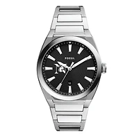 Men's Fossil Northeastern Huskies Everett Stainless Steel Watch