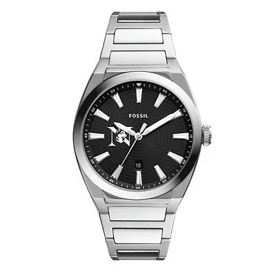 Men's Fossil Northeastern Huskies Everett Stainless Steel Watch