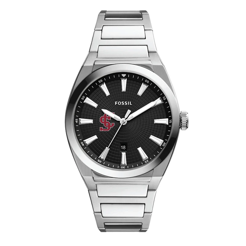 Men's Fossil Santa Clara Broncos Everett Stainless Steel Watch
