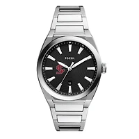 Men's Fossil Santa Clara Broncos Everett Stainless Steel Watch