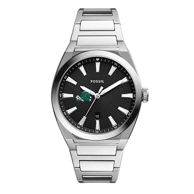 Men's Fossil Tulane Green Wave Everett Stainless Steel Watch