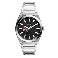 Men's Fossil ECU Pirates Everett Stainless Steel Watch