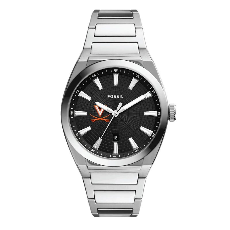 Men's Fossil Virginia Cavaliers Everett Stainless Steel Watch
