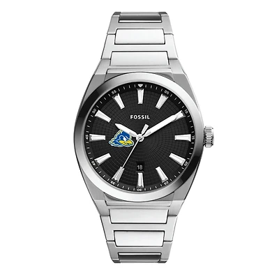 Men's Fossil Delaware Fightin' Blue Hens Everett Stainless Steel Watch