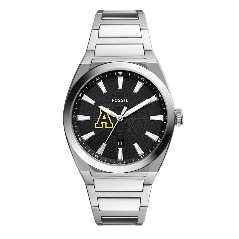 Men's Fossil Appalachian State Mountaineers Everett Stainless Steel Watch