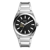 Men's Fossil Appalachian State Mountaineers Everett Stainless Steel Watch